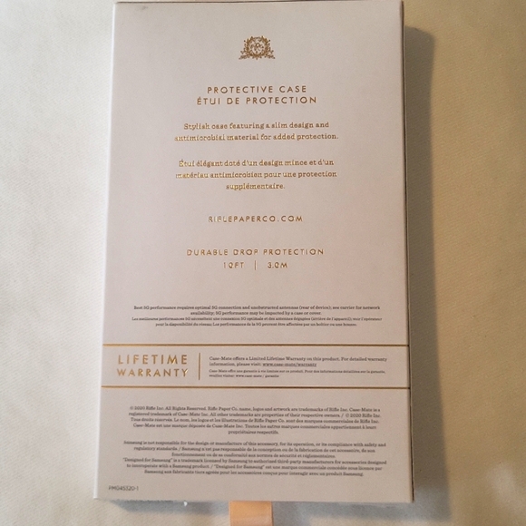 Samsung Galaxy S21+ 5G Rifle Paper Co. phone case, blue floral - Picture 2 of 4